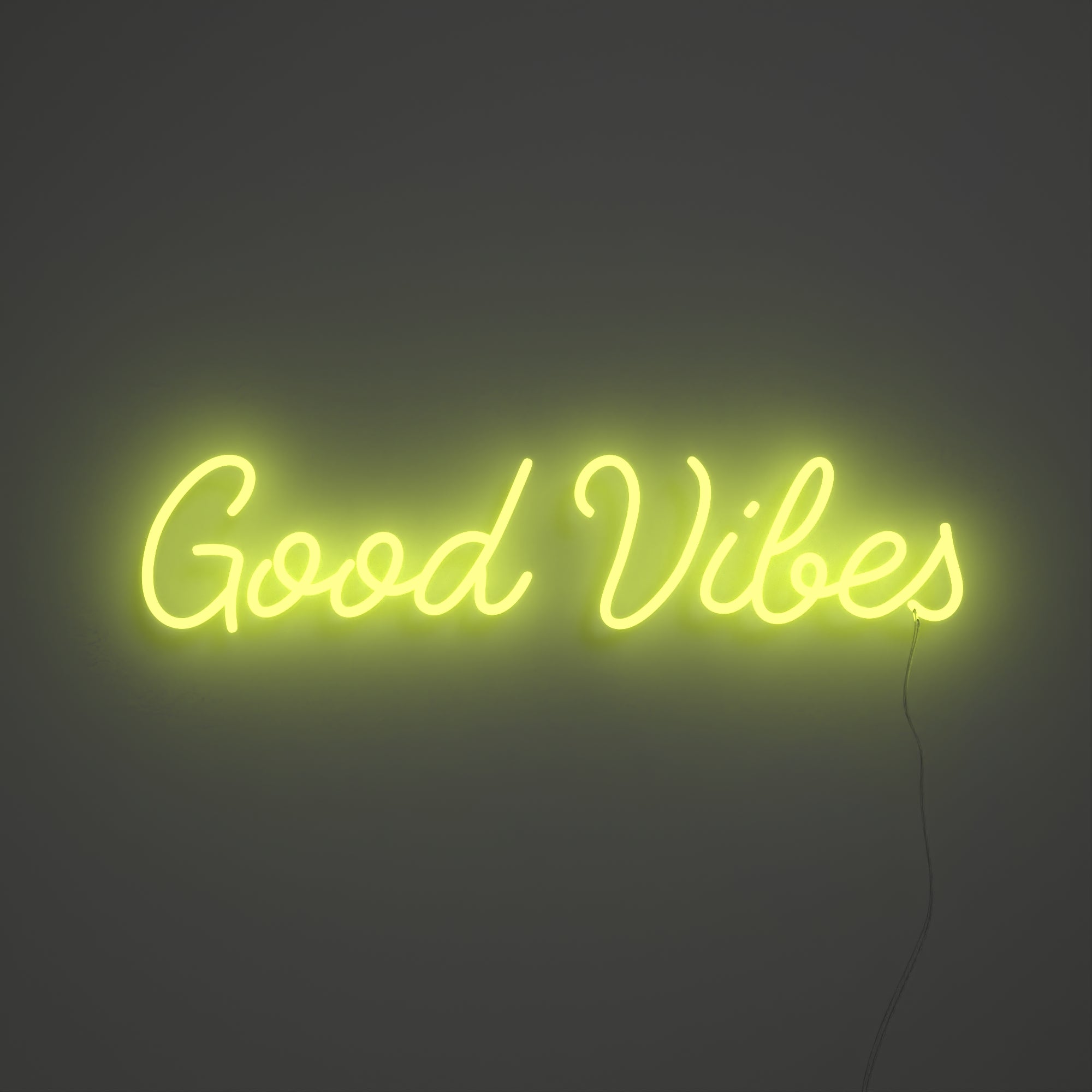Good Vibes, Zeichen aus LED-Neon